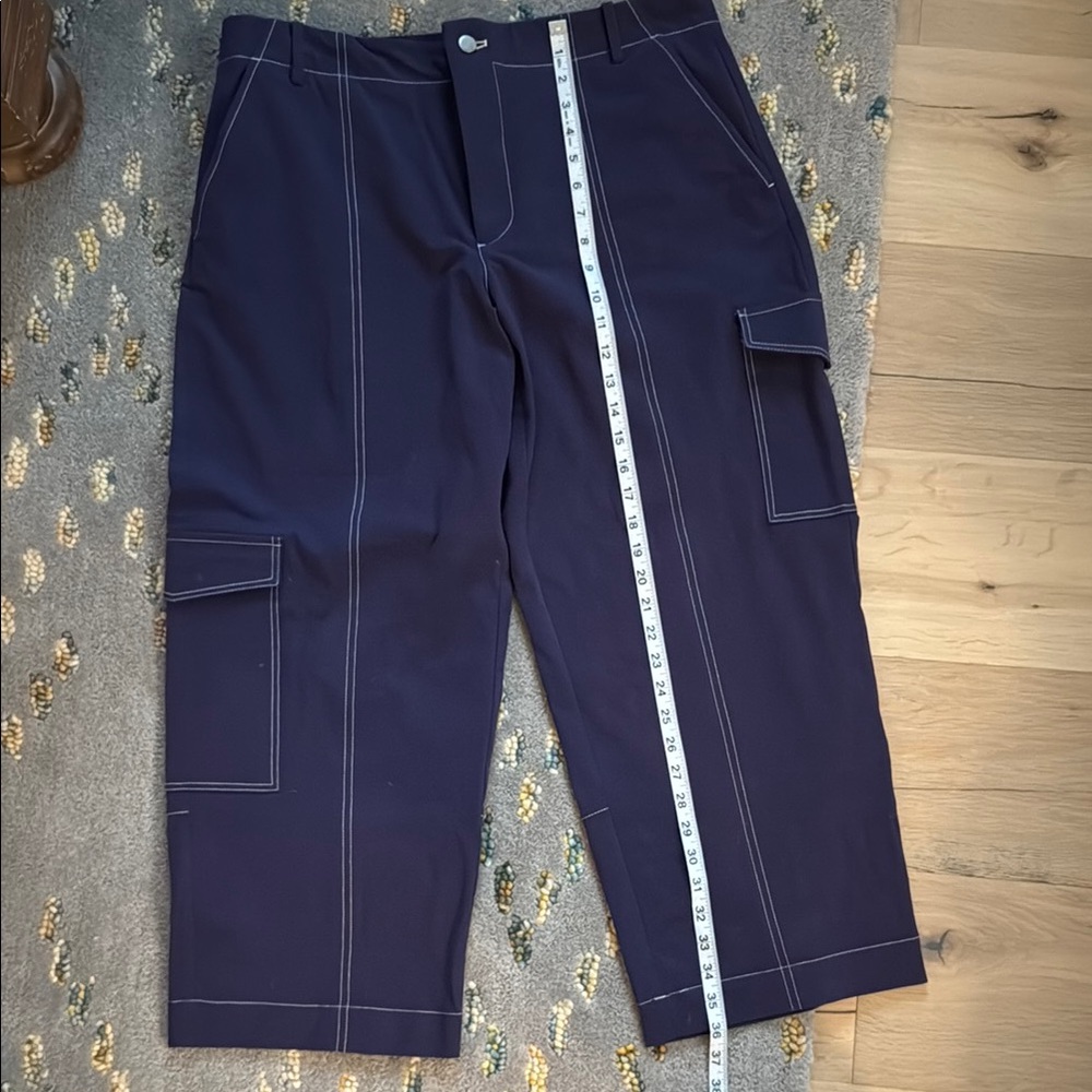 NWT MAEVE The Colette Cropped High-Rise Wide-Leg Jeans Utility Women's Size 14